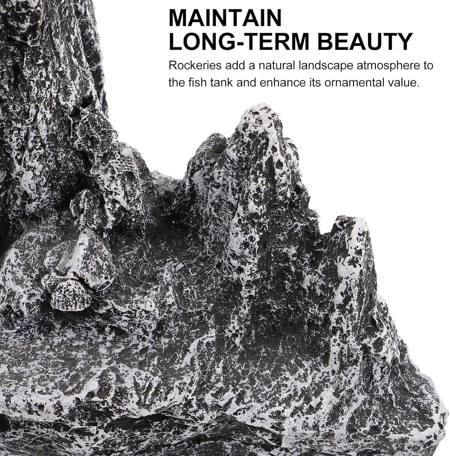 ABOOFAN Miniature Rockery Landscape Decoration: Fake Mountain Rock for Fish Tank Decor - Aquarium Decorative Stone and Bonsai Accessory