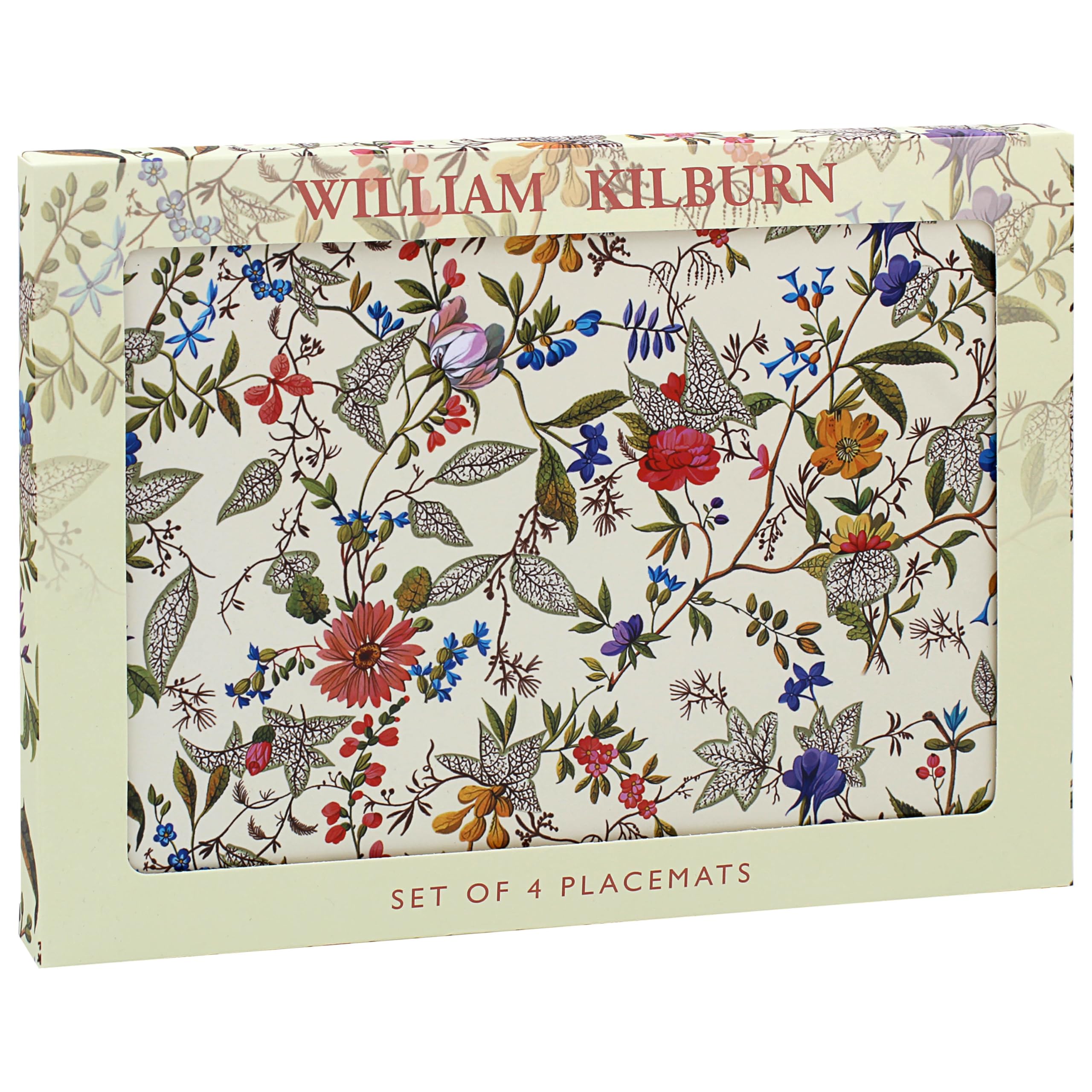 The Leonardo Collection Kilburn Placemats William Kilburn For Dining | Ideal Kitchen Mats Non Slip Washable Place Mats For Table | Easy To Clean Table Mats For Dinner Plates & Any Time Meal