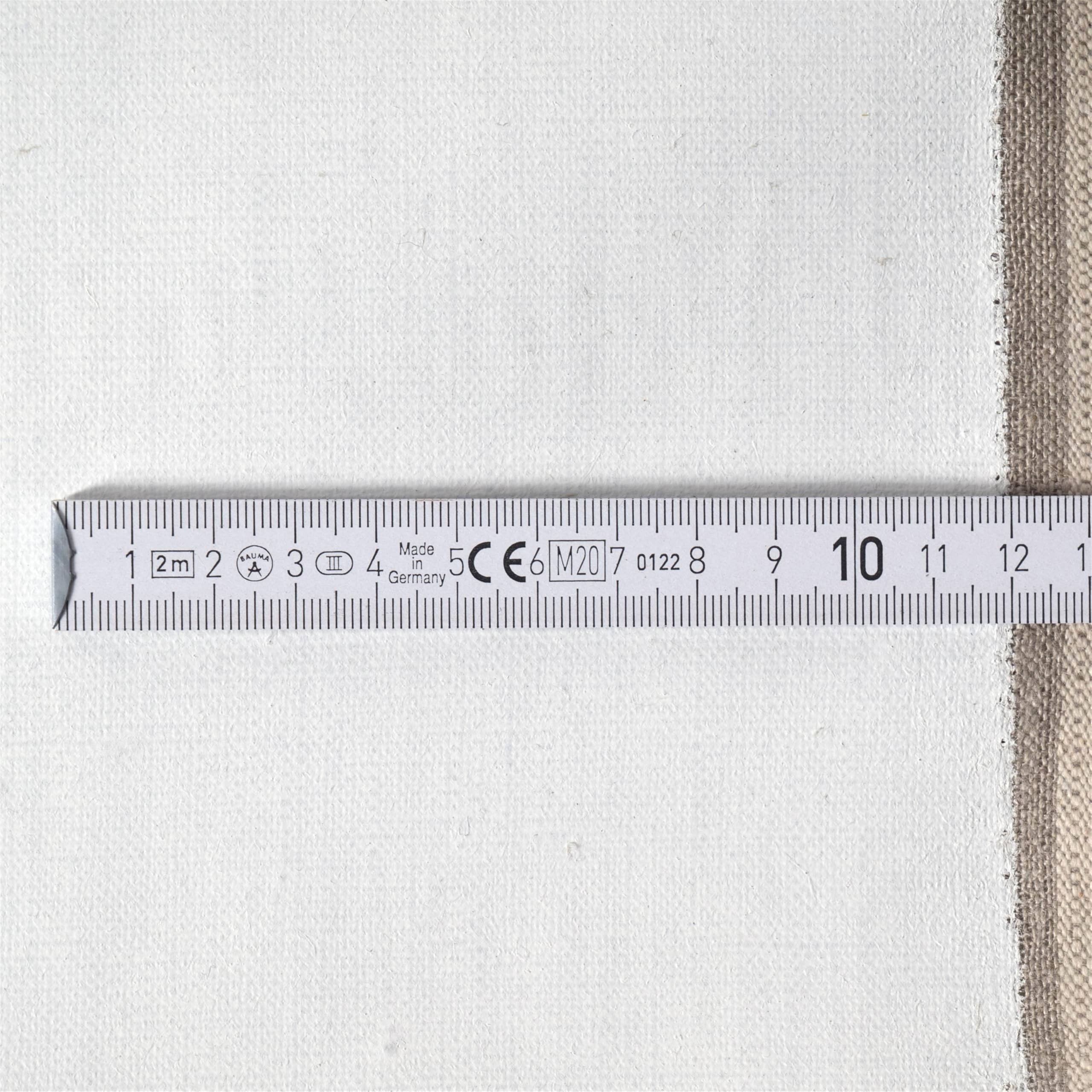 Toile murale sur rouleau 430 g/m² | 100 % lin | 1,7 x 10 m | Rouleau de toile prêt à peindre, apprêté avec Gesso