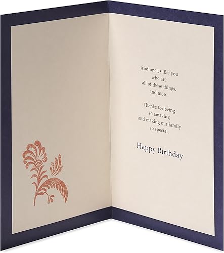 Miniatura 8 de American Greetings Tarjeta de cumpleaños para tío (Everything You Wish)