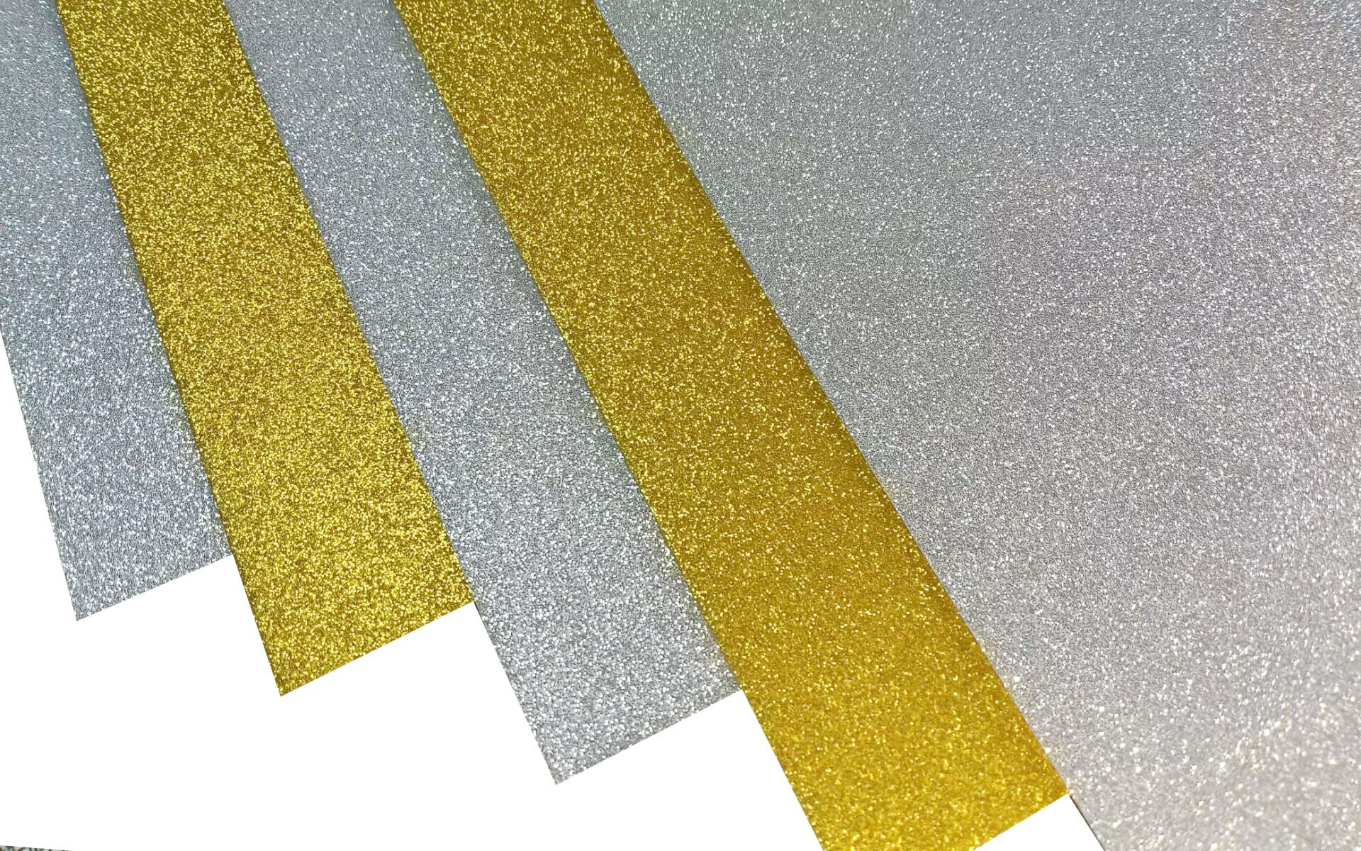 Papier Noel Scrapbooking Lot De 10 Feuilles Cartes Pailletées A4 - Motif Cœurs - 250 G/m² Papier Mousse Pailleté