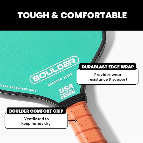 Miniatura 5 de Boulder Carbon Fiber Pickleball Paddle  T700 Carbon Fiber  USAPA Approved, with Honeycomb Polymer Core  Pickleball Racket for Beginner & Experienced