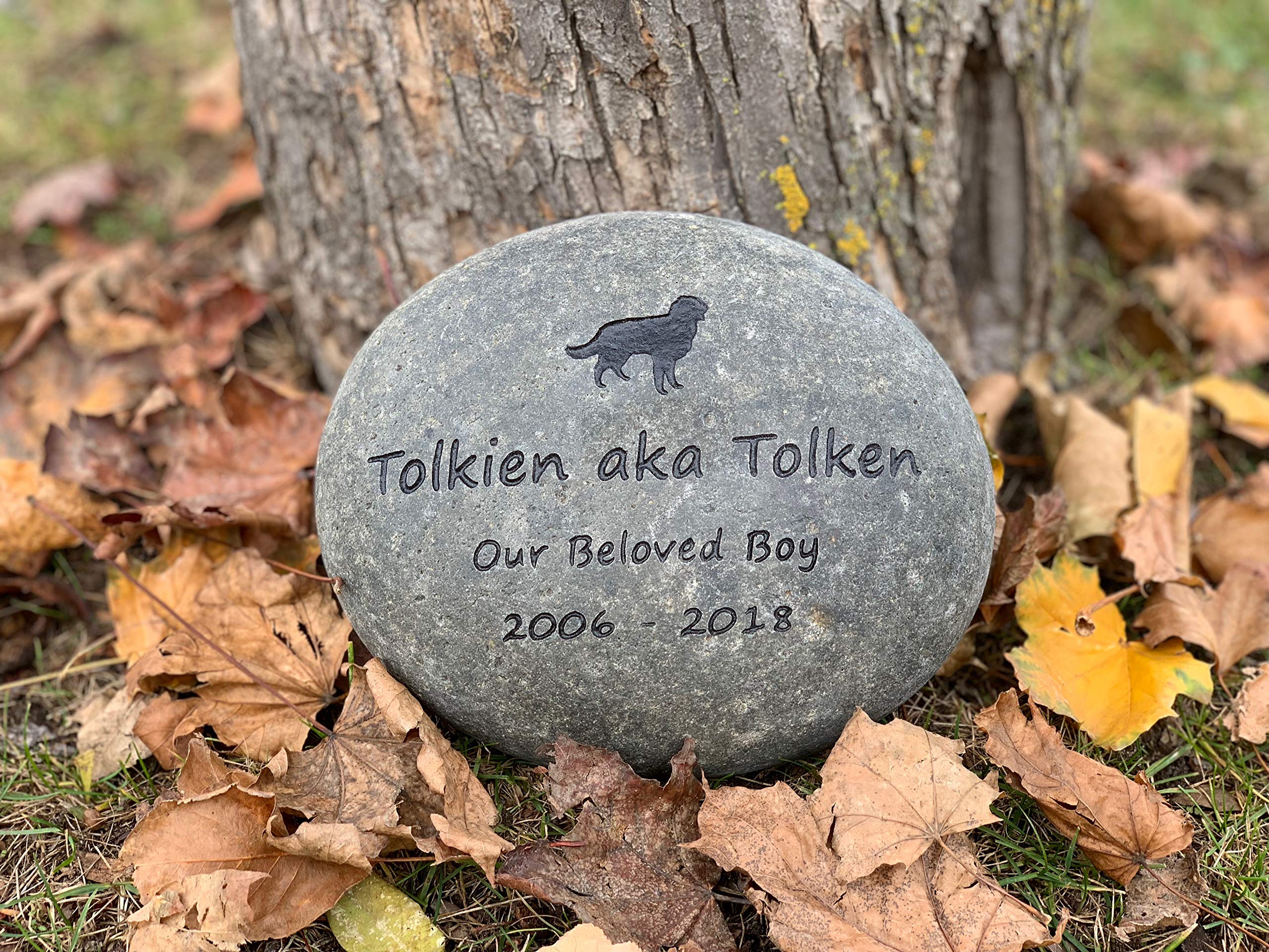river rock pet memorials
