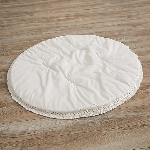 Sweet Jojo Designs Tapete de juego para bebé con diamantes estilo bohemio y marfil, tapete de juego para bebés y niñas, tapete de juego para bebé,