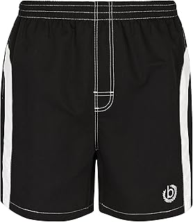 Bañador moderno para hombre negro o azul marino, con rayas blancas