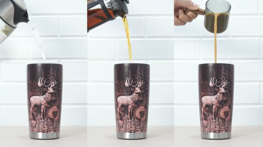 SANDJEST Gobelet Isotherme En Acier Inoxydable De 591 Ml – Cadeau Pour Homme, Papa, Camionneur, Noël, Anniversaire