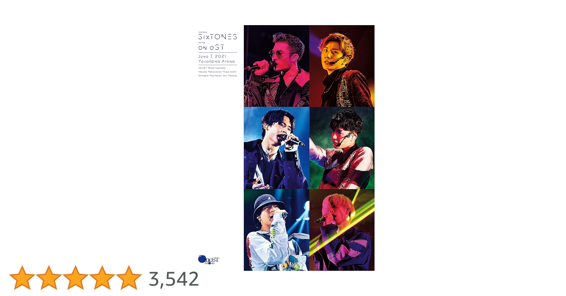 Amazon.co.jp: on eST (Blu-ray初回盤) : SixTONES: DVD