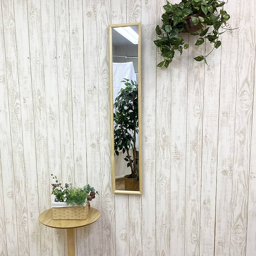 Amazon.co.jp: 姿見 鏡 壁掛け ウォールミラー スリム 全身 省スペース