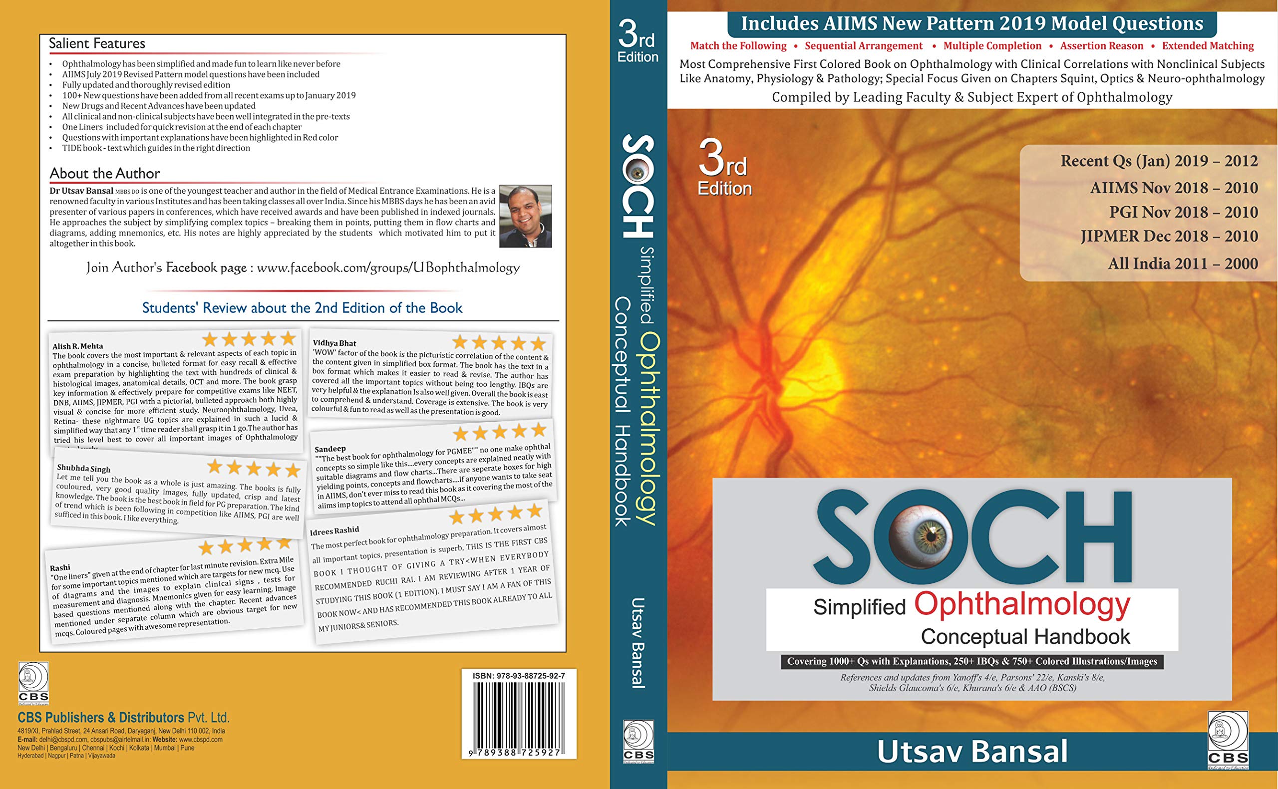 SOCH SIMPLIFIED OPHTHALMOLOGY CONCEPTUAL HANDBOOK 3ED (PB 2019) 1