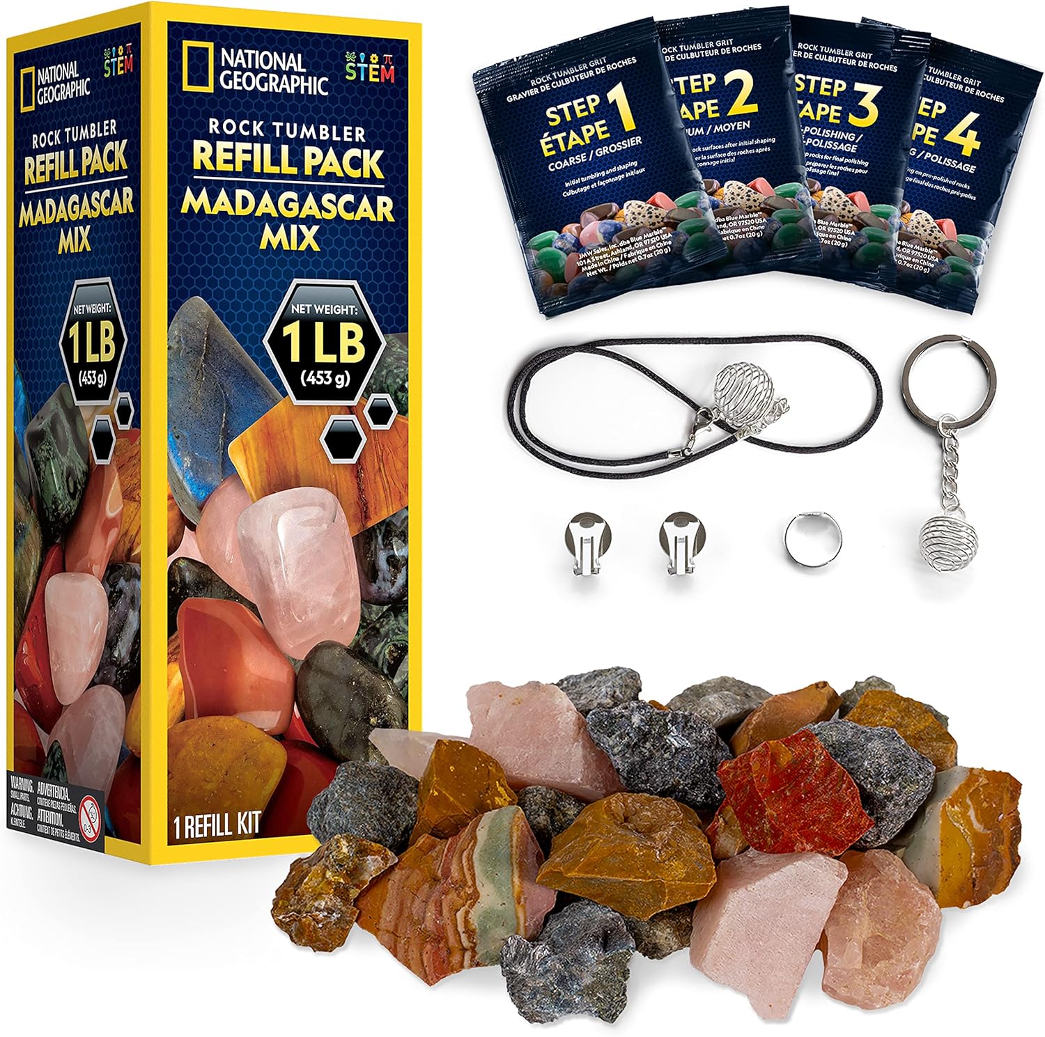 NATIONAL GEOGRAPHIC Rock Tumbler Refill Kit 1 Lb