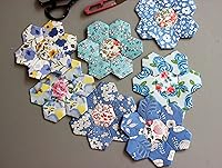 Vista 6 de 42 PIEZAS 25 x 25 cm de tela de algodón 100% en capas con flores para costura y acolchado, paquetes de tela precortada para manualidades DIY