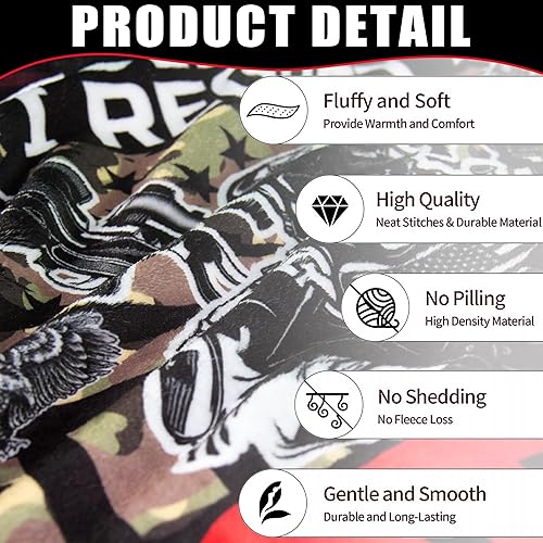 Miniatura 4 de Regalos de veteranos para hombres, manta de veteranos del ejército para hombres, regalos de veteranos de Vietnam, regalos para veteranos de la