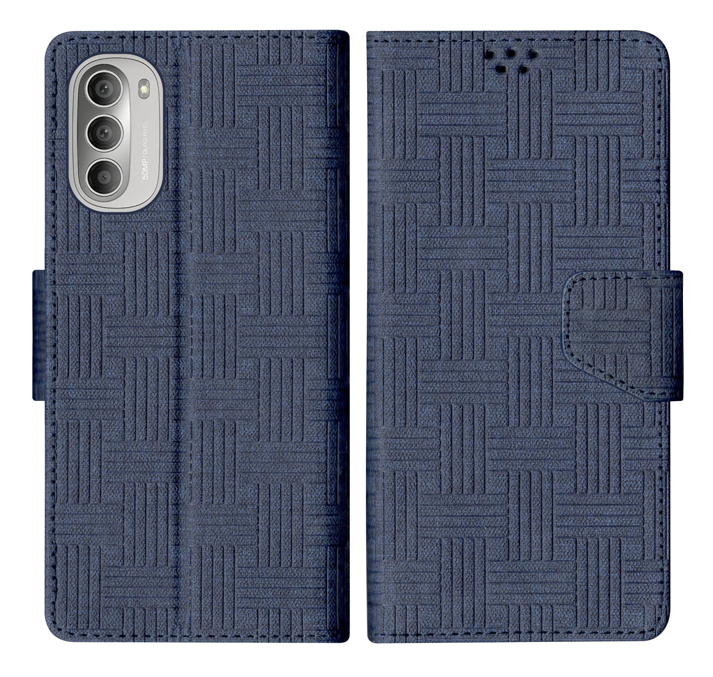 SBMS Motorola Moto G52 / Motorola Moto G82 5G Flip Cover Case Back Cover Case with Magnatic Closure | Inbuilt Stand | Card & Money Pocket (Mat Blue) (B0CCMCP36Q) Amazon Price History, Amazon Price Tracker