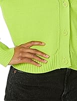 Vista 3 de Tienda Essentials - Cárdigan corto con cuello en V de ajuste holgado para mujer