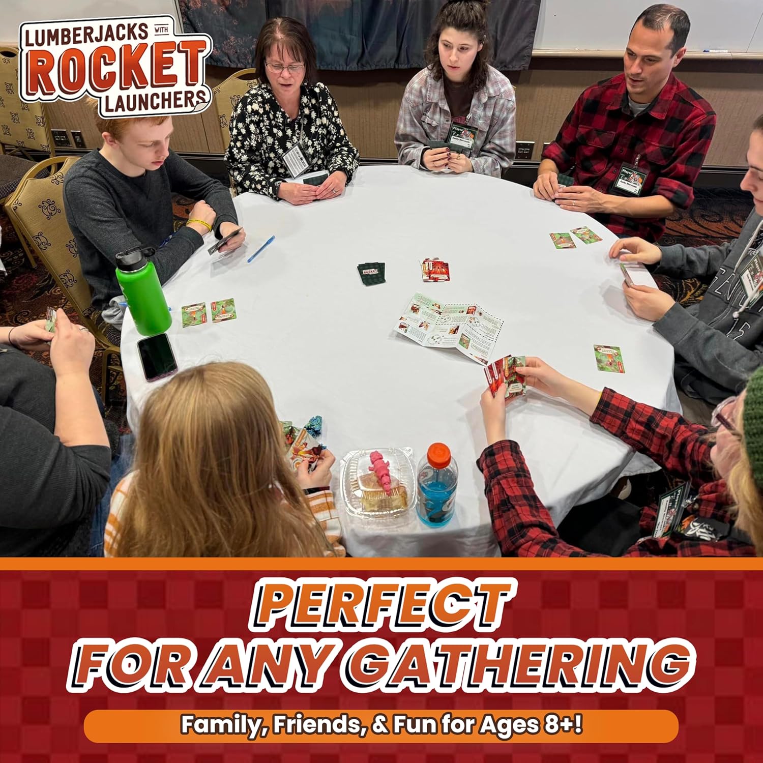 Prolific Games Lumberjacks with Rocket Launchers – Explosive Card Game for Family Game Night – Fast-Paced Fun for Adults & Teens – Perfect for Family Games and Group Play (3 to 8 Players)
