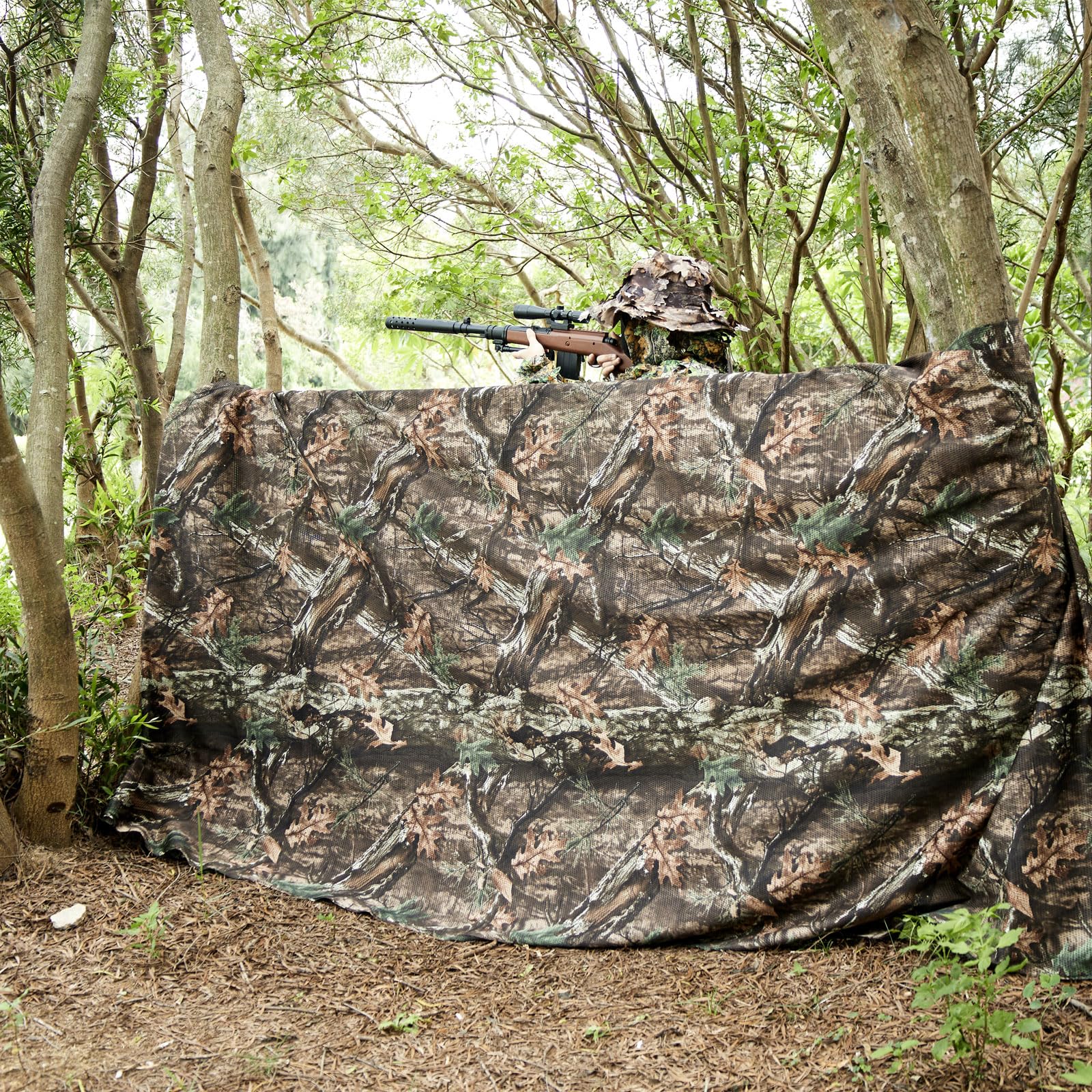 WINWAY Tarnnetz 75D Leichtes Stofftuch Camouflage Netz für Sonnenschutz Sichtschutz Tarnung Jagd Garten Camping Dekoration und vieles mehr