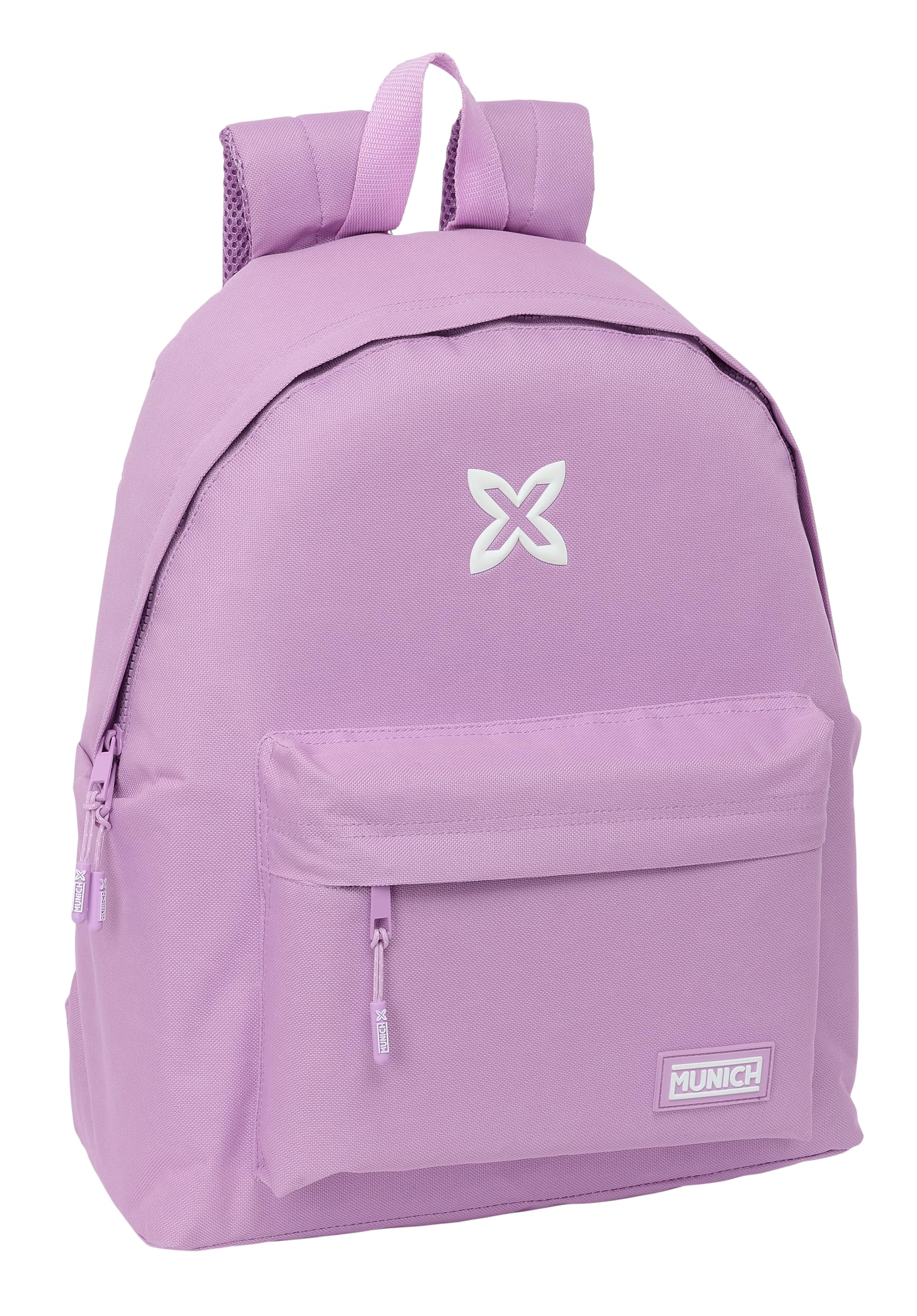 Safta Munich Basic – Children's Day Pack, Children's Backpack, Quality and Maximum Resistance, Comfortable and Versatile, 33 x 15 x 42 cm, Lilac, lilac, Estándar, Casual