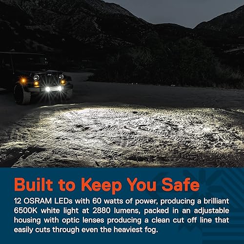 Miniatura 2 de TRUE MODS - Luces antiniebla LED de 4 pulgadas y 60 W de repuesto para Jeep Wrangler JK Unlimited JKU Sport S Rubicon Sahara parachoques delantero
