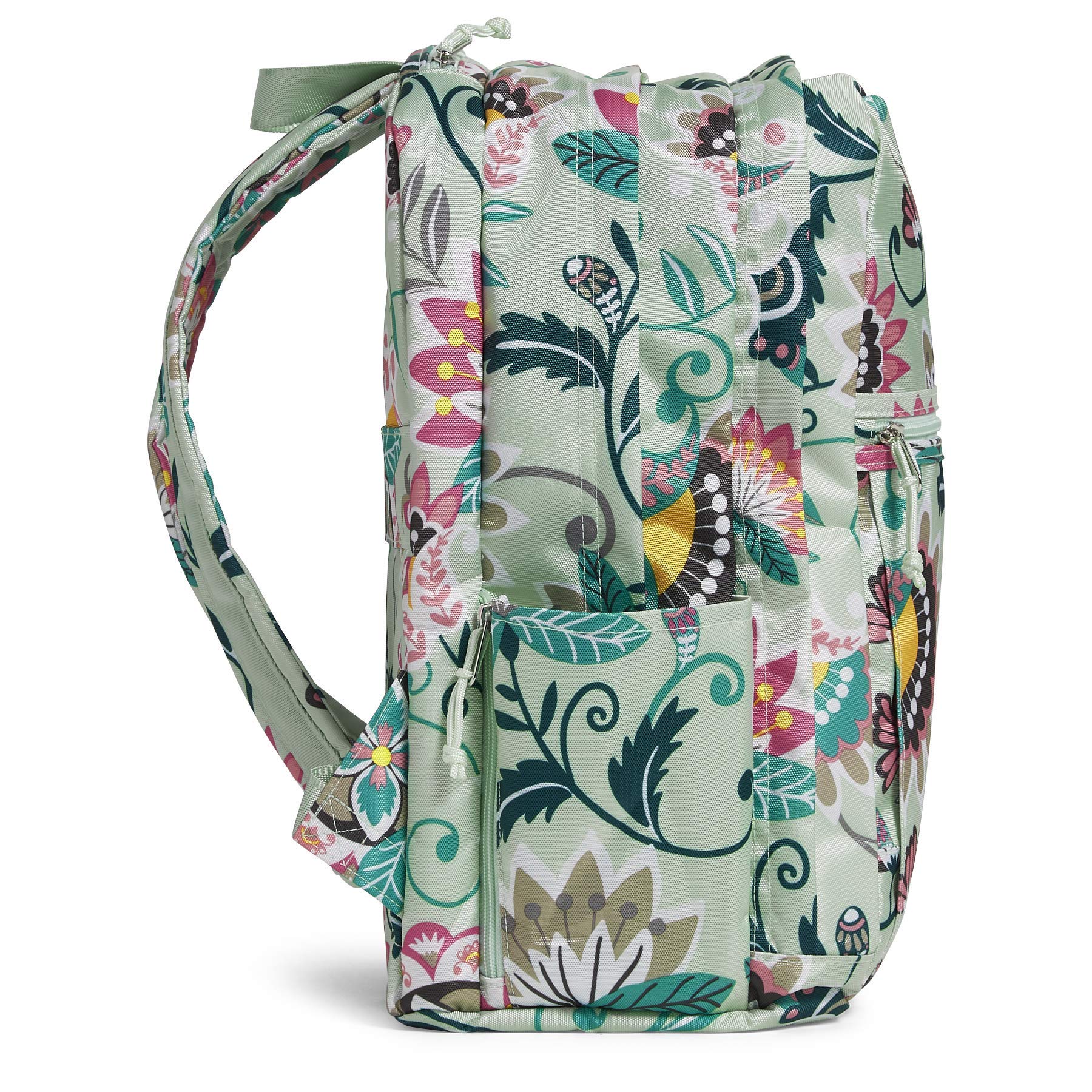 Vera Bradley Mint Flowers Floral Lighten Up Grand Backpack Teal Pink $115 Vera Bradley Women main image 3