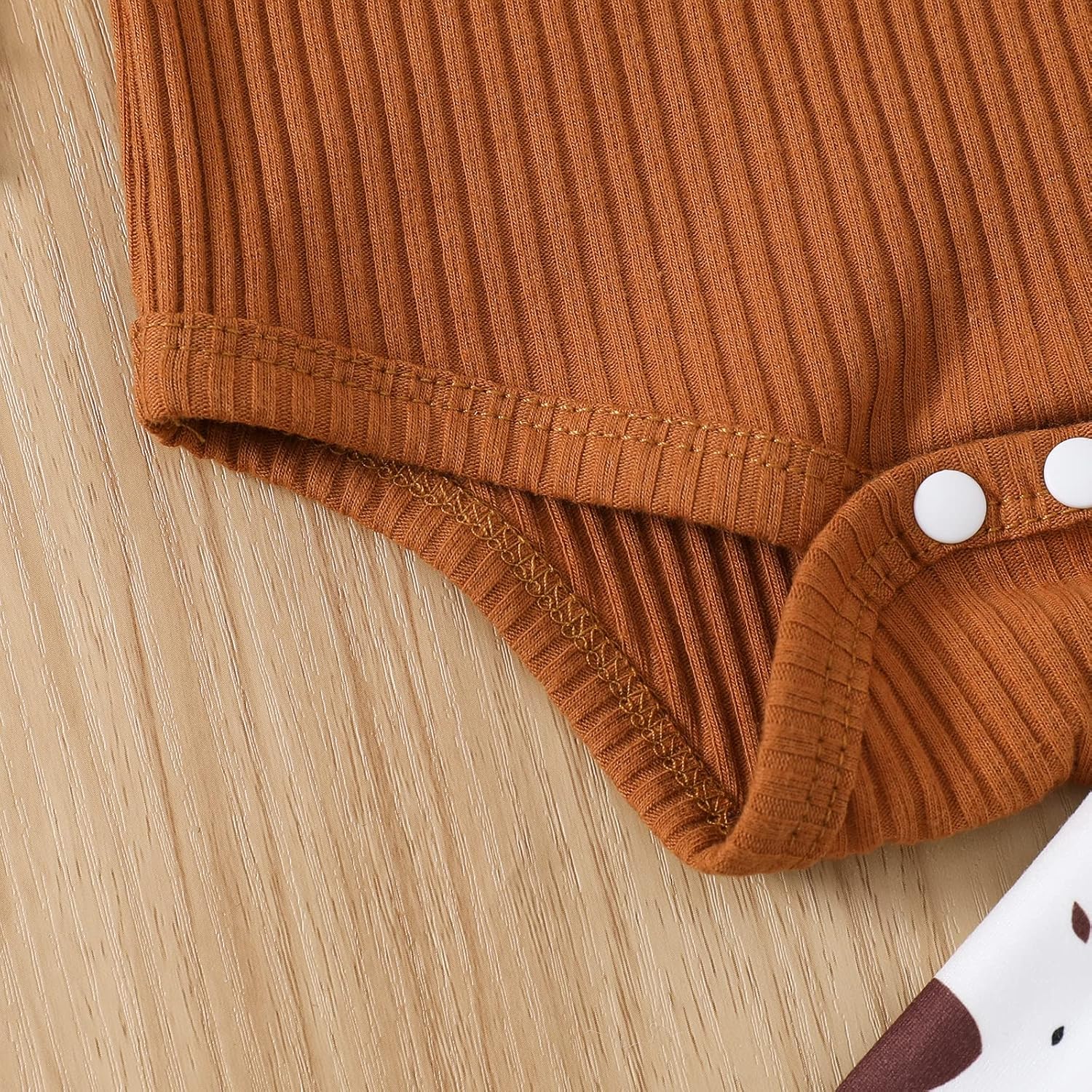 fhutpw Newborn Baby Girl Clothes Infant Rib Frill Long Sleeve Romper Flared Pants Headband Set 3pcs Fall Winter Outfits - Image 5