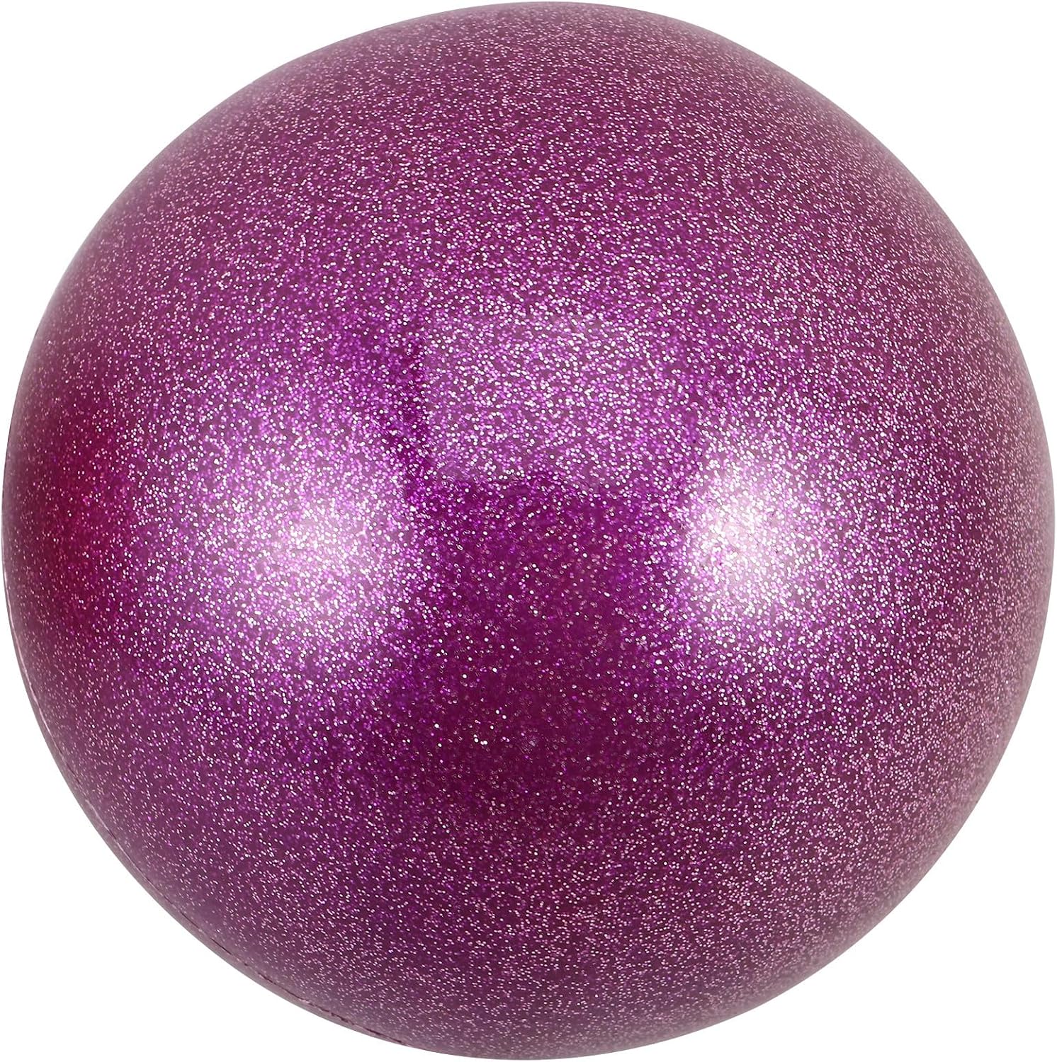 Purple PVC Rhythmic Gymnastic Ball for Dance Performance Athletes | Lightweight Build, Good Bounce, Secure Grip Surface, Indoor Practice Gear for Competition Movements and Training