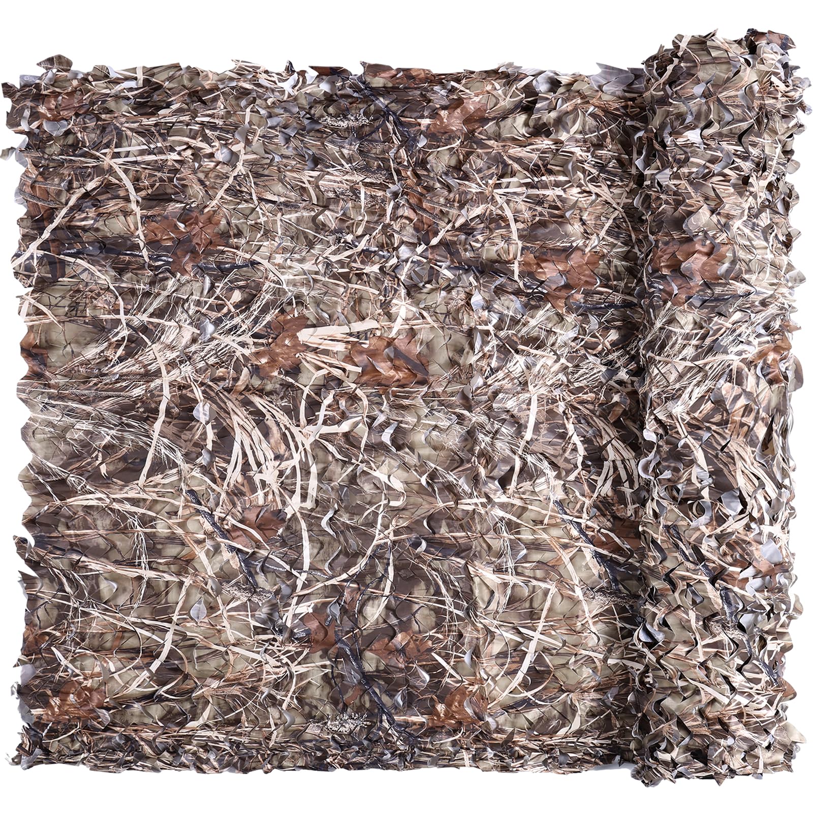 iunio Rete mimetica, rete mimetica, rotolo di rete mimetica, leggera, per decorazioni, caccia, campeggio, tiro, copertura auto, parasole