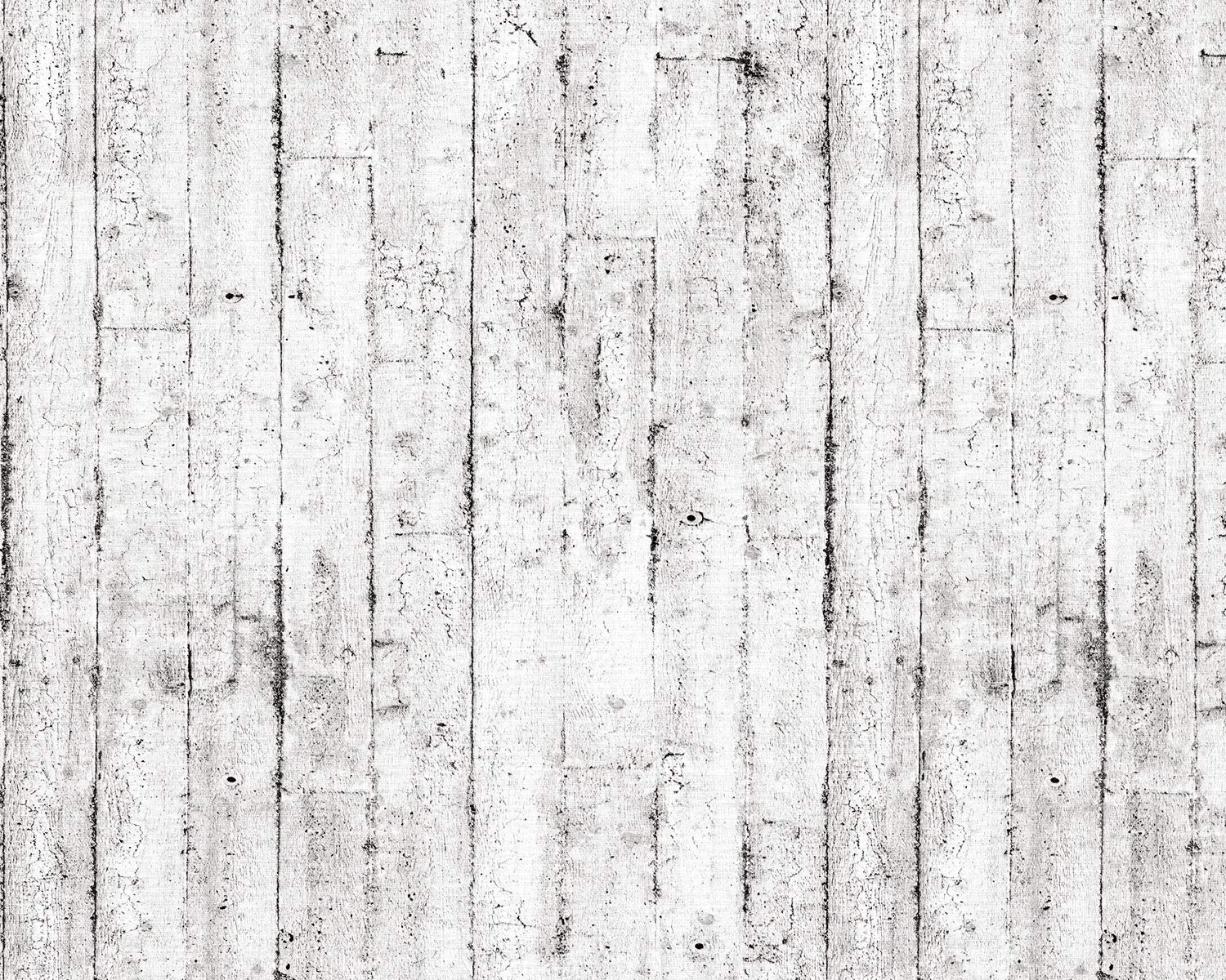 Papier peint aspect bois EDEM gaufré intissé de haute qualité chic blanc gris