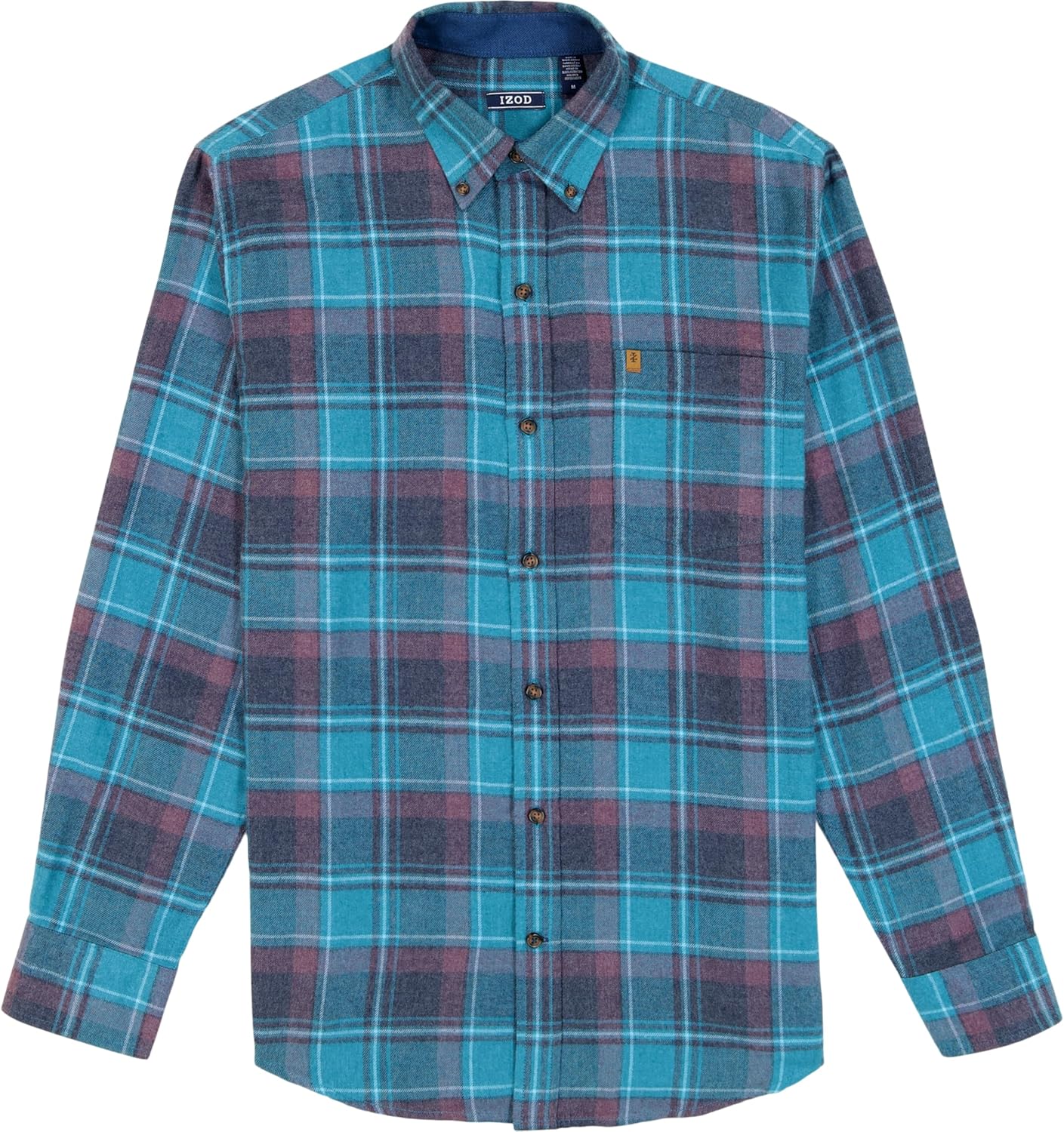 IZOD Men's Stratton Flannel Long Sleeve Button Down Shirt - Image 4