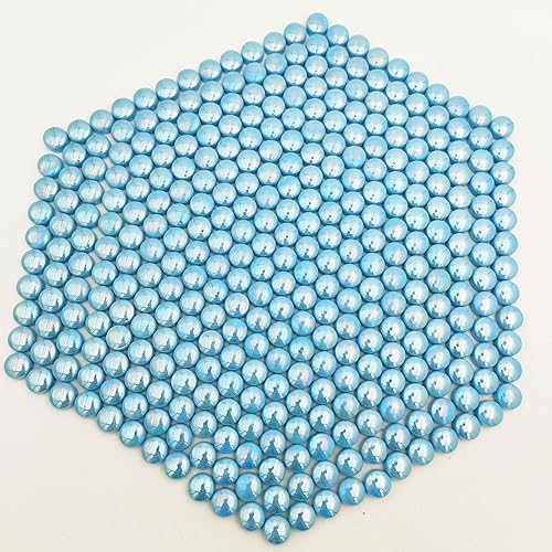 Miniatura 9 de Mosaico redondo de jade de 12 pulgada, piezas de mosaico de vidrio Circel de 1.1 libras para manualidades, macetas, jarrones, tazas, decoración de