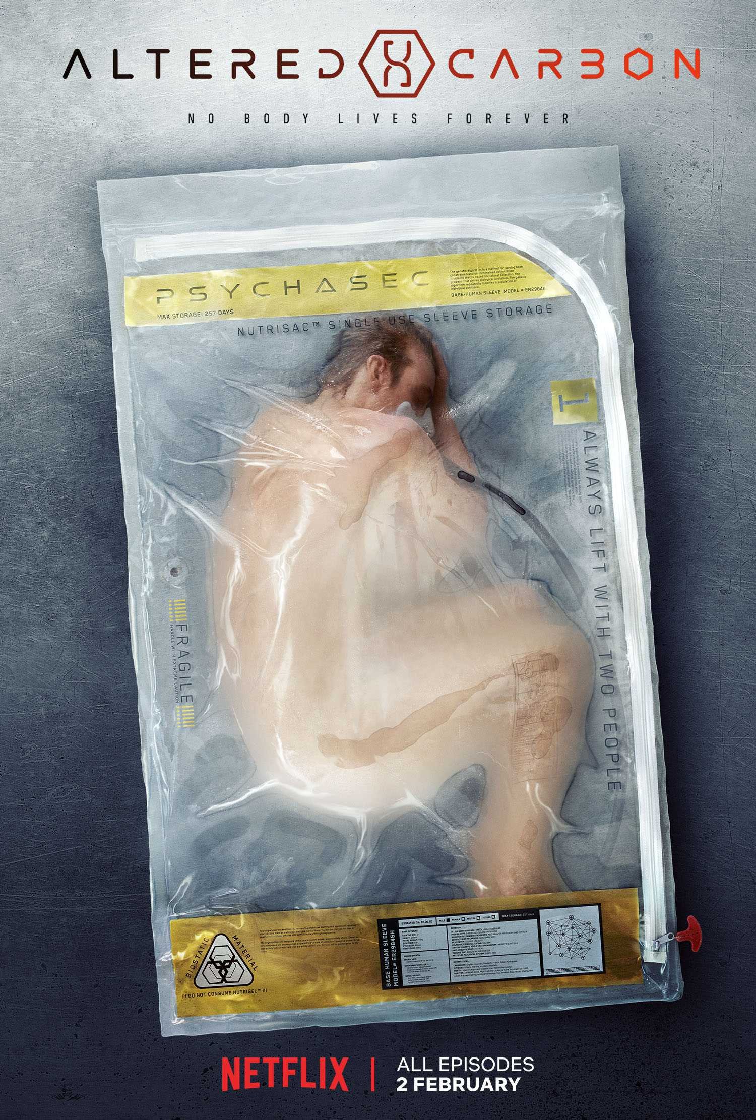 Altered Carbon Takeshi Kovacs Joel Kinnaman TV Series Official Promo 12 x 18 Inch Poster Unframed Rolled