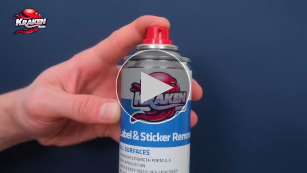 Amazon.com: KRAKEN BOND Label & Sticker Remover Spray - (2x6.7oz