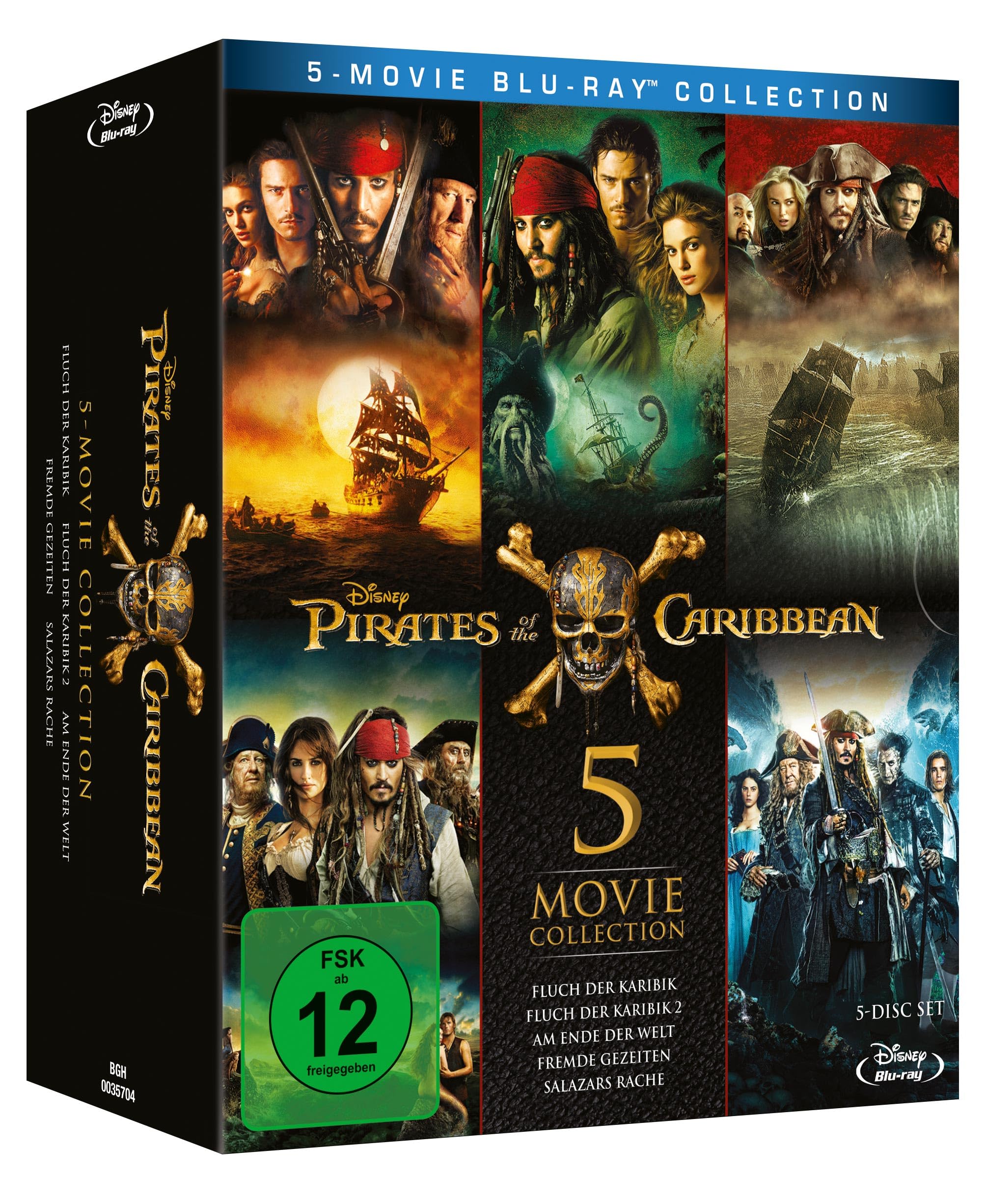 Pirates of the Caribbean 1-5 Box [Blu-ray]