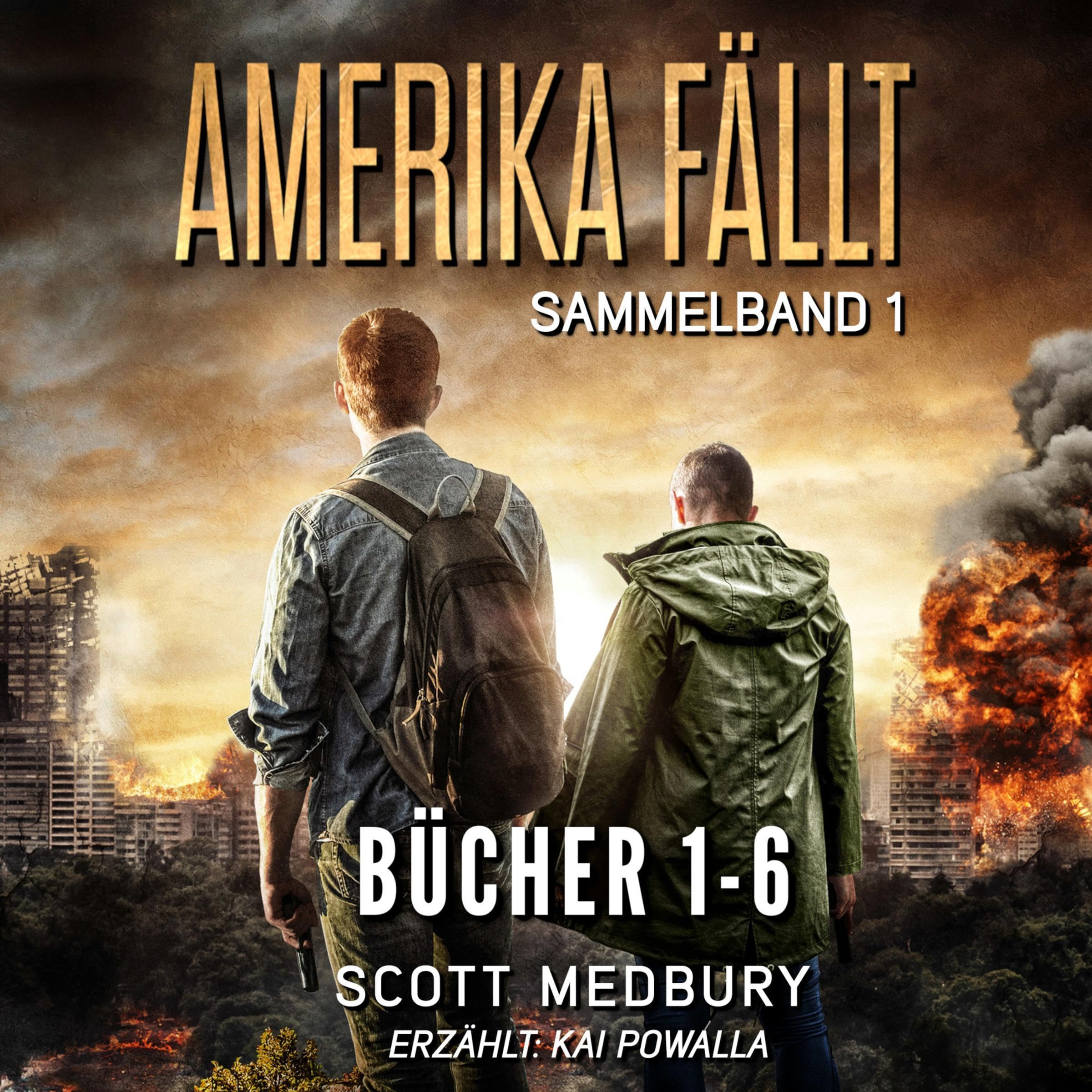 Cover art for Amerika fällt: Sammelband Bücher 1-6 [America Falls: Anthology Books 1-6]