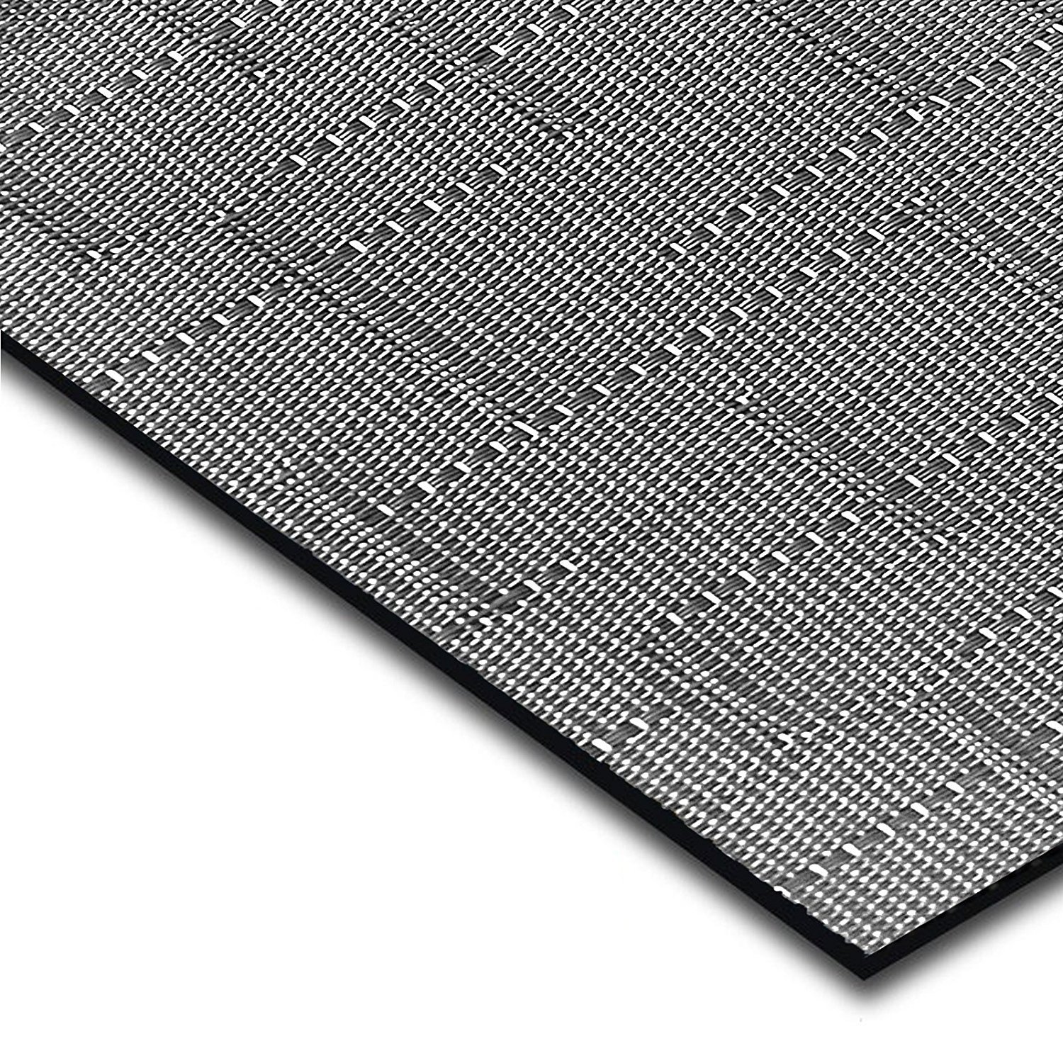 Tapis protège-Sol casa pura® Design et tissé | Protection Sol durs : parquet etc. | Bureau, Chambre, Salon | 100x180cm, Gris Blanc - Siena