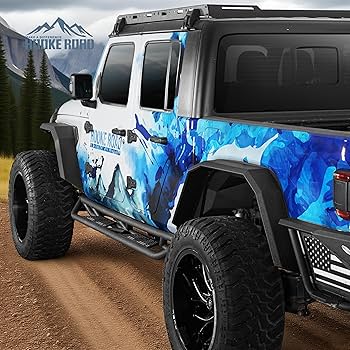 Amazon.com: Hooke Road Gladiator Flat Fender Flares Front