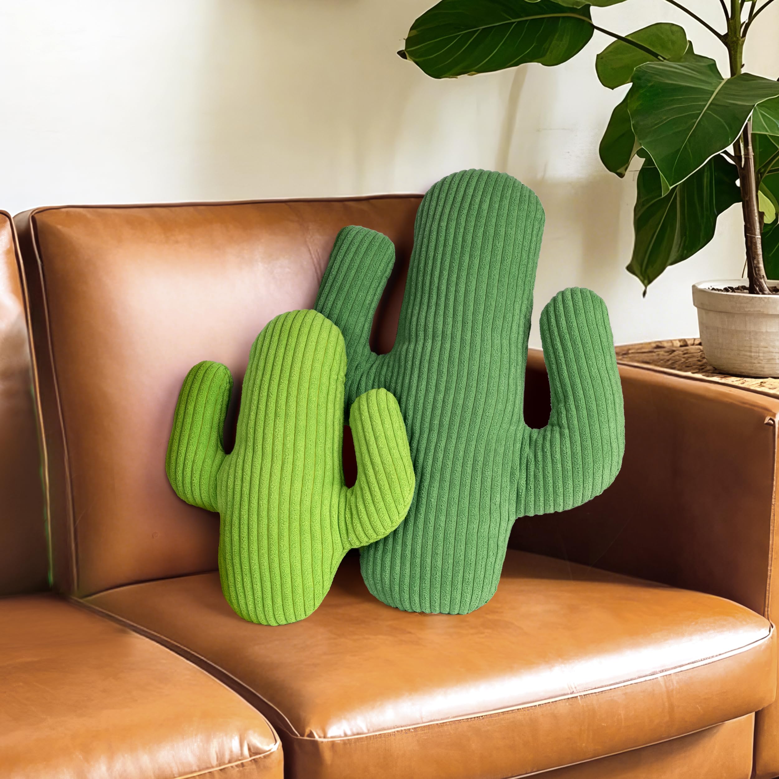 SRHMYJJ Cuscino per Piante grasse Piante grasse Carine per Giardino Cuscini per Piante Verdi per Camera da Letto Decorazione per la casa Cuscino in Peluche novità (Color 45cm/17.7in