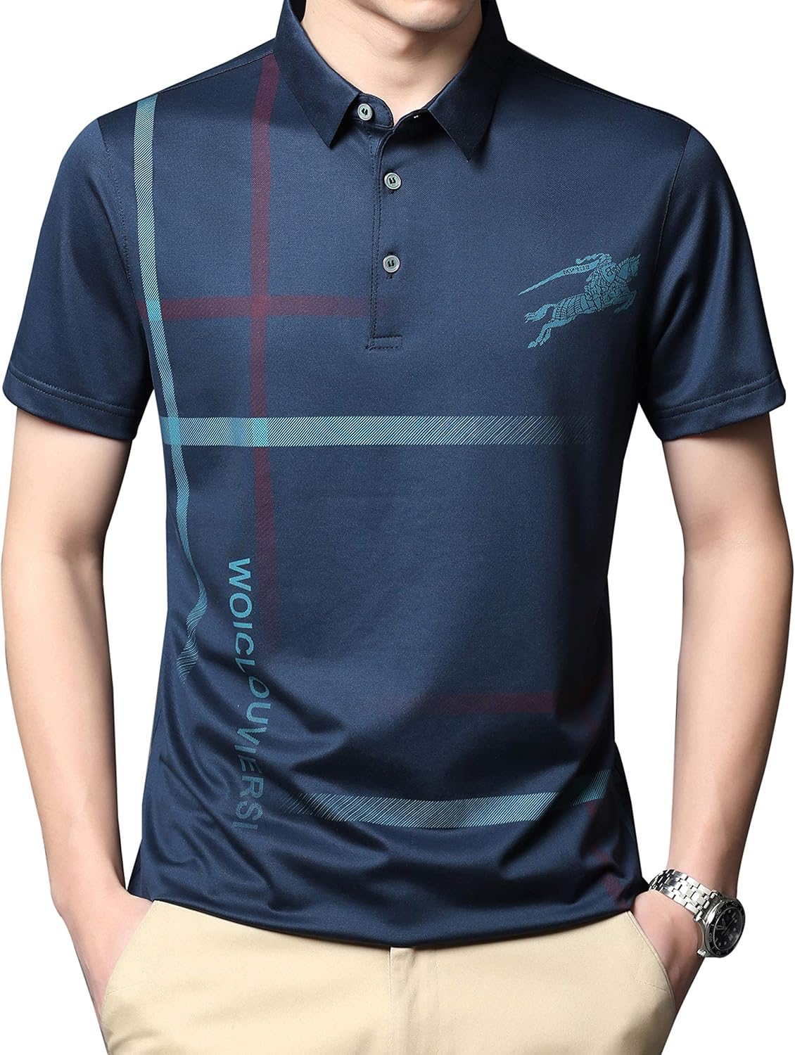 お洒落 Fhlhy ポロシャツ ビジネス メンズ ゴルフ カジュアル シャツ シンプル シルク 大人 半袖 複数の色 Igr