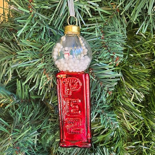 Miniatura 3 de Adorno navideño de cristal PEZ con forma de globo de nieve