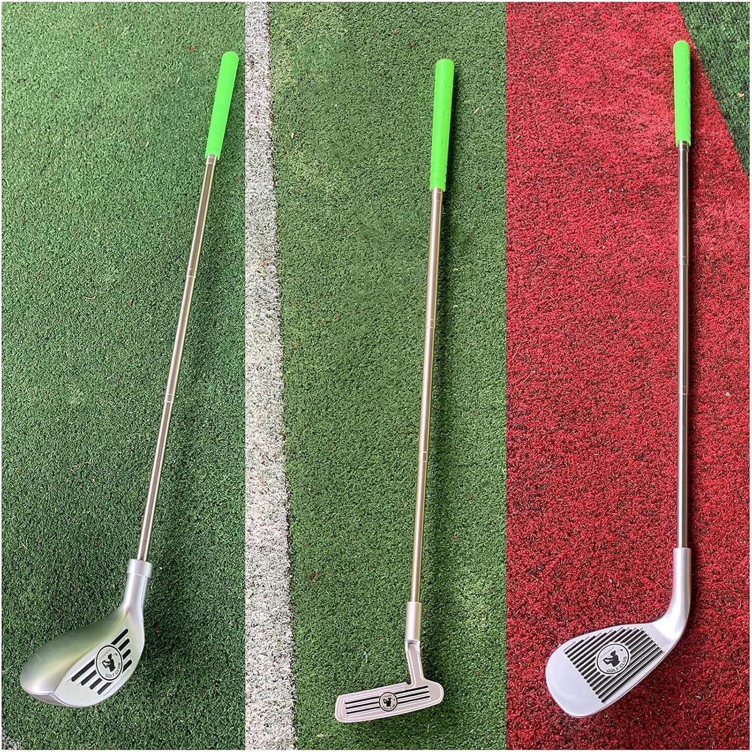 Sports Toys Games Golf Toys Set Golf Accessories Telescopic Practice Golf Clubs Kindergarten for 3y+ Kids Toddlers Girls Boys 3Packs