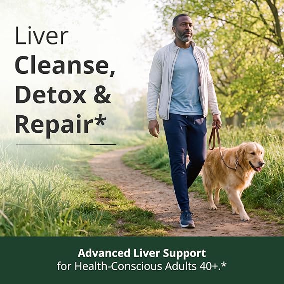 Liver Support Liver Cleanse Detox & Repair Silymarin Milk Thistle, 60ct