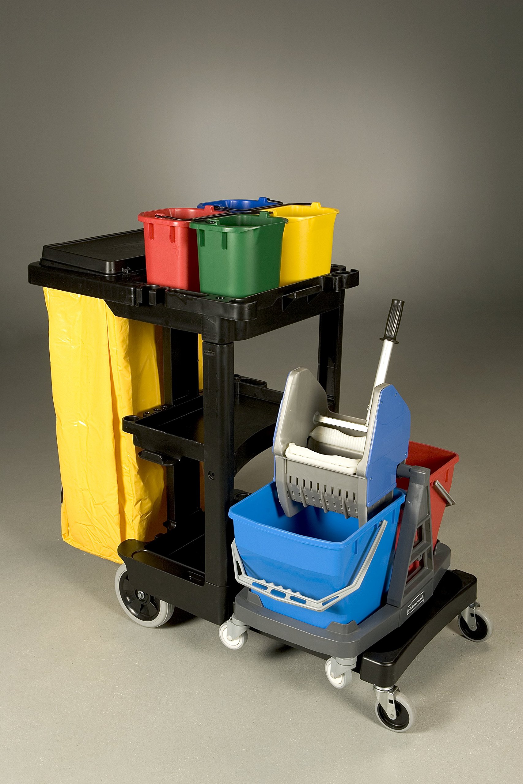 Rubbermaid Reinigungswagen inkl Vinyl-Abfallsack 1168 x 552 x 975 mm