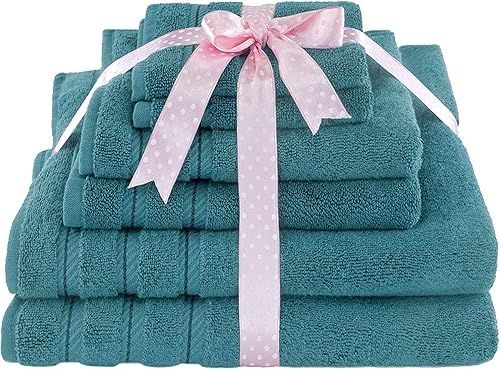 Miniatura 8 de American Soft Linen - Juego toallas de 100 % algodón turco, absorbentes, resistentes, suaves y mullidas para hotel y spa, 22 ozm, 2 toallas de baño,
