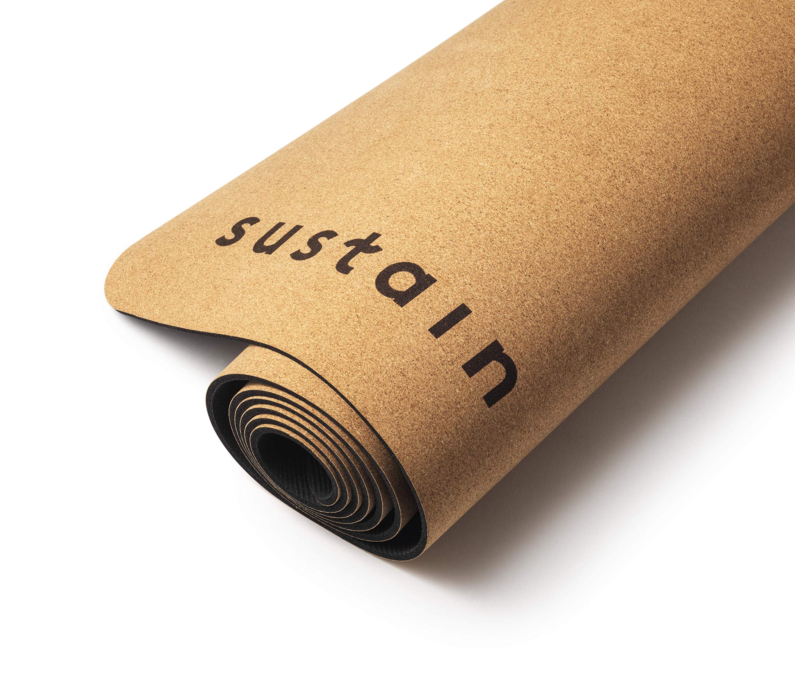Really nonslip even with sweat Cork yoga mat with Natural rubber