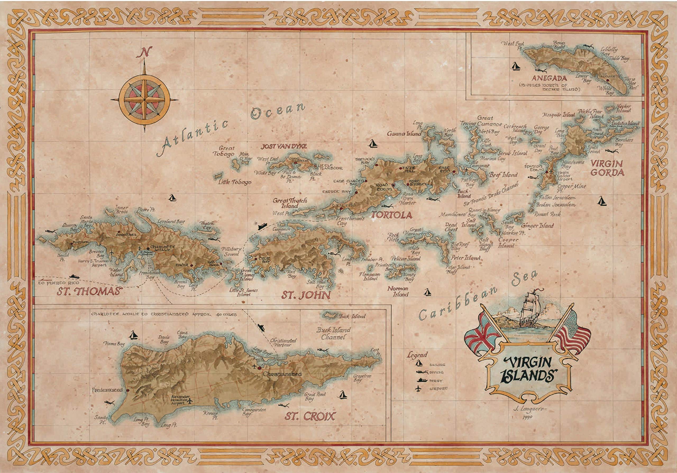 St Thomas Virgin Islands Map