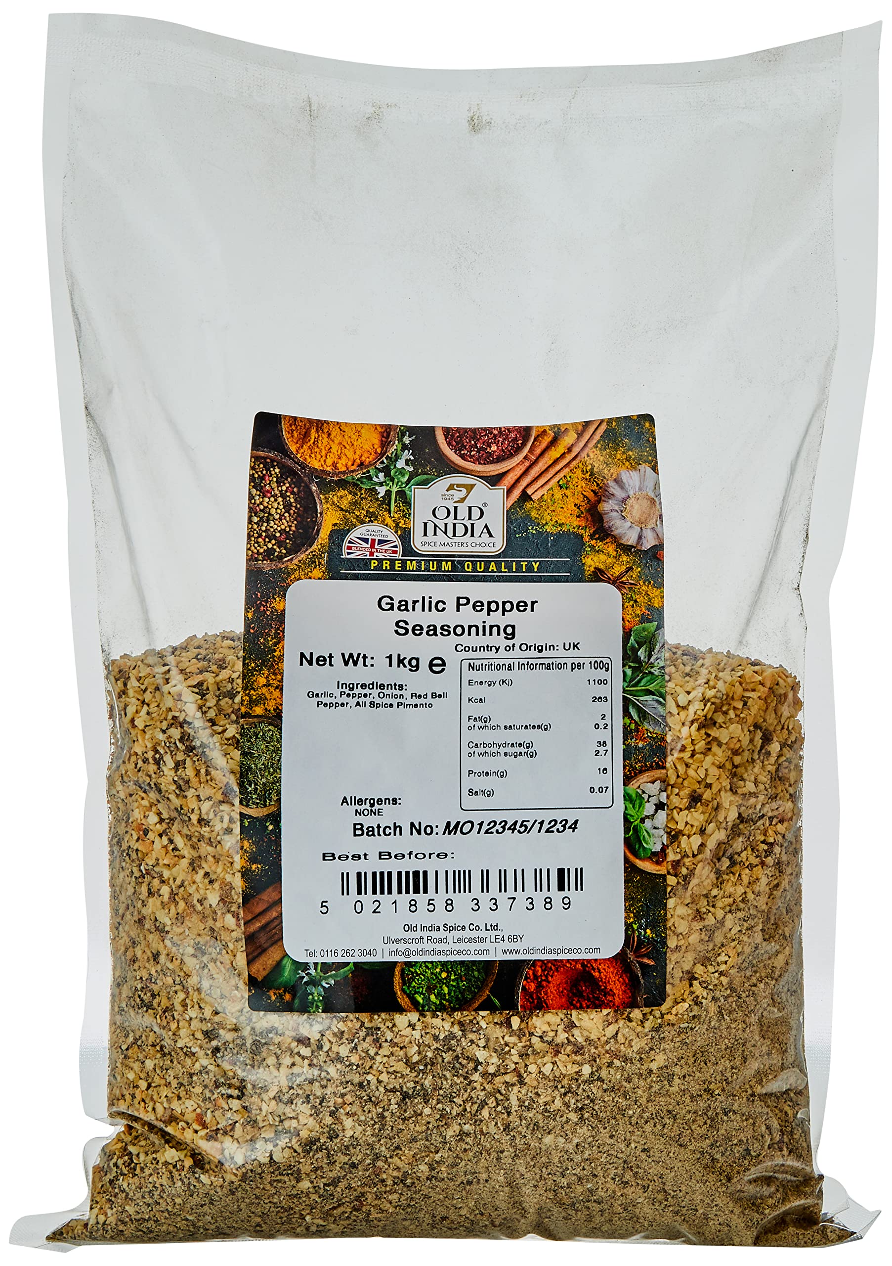 Old India Garlic Pepper Seasoning 1 Kg