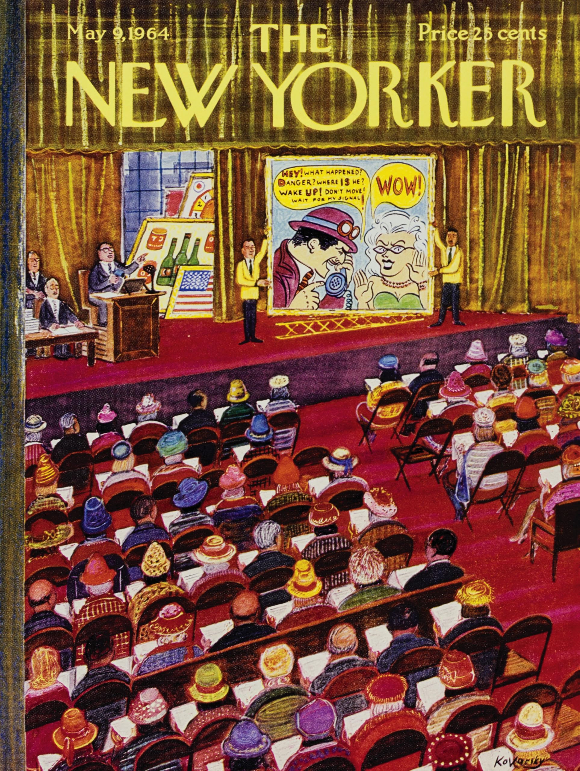 New York Puzzle Company - New Yorker Art Auction – Puzzle de 1000 pièces pour adultes par Anatol Kovarsky