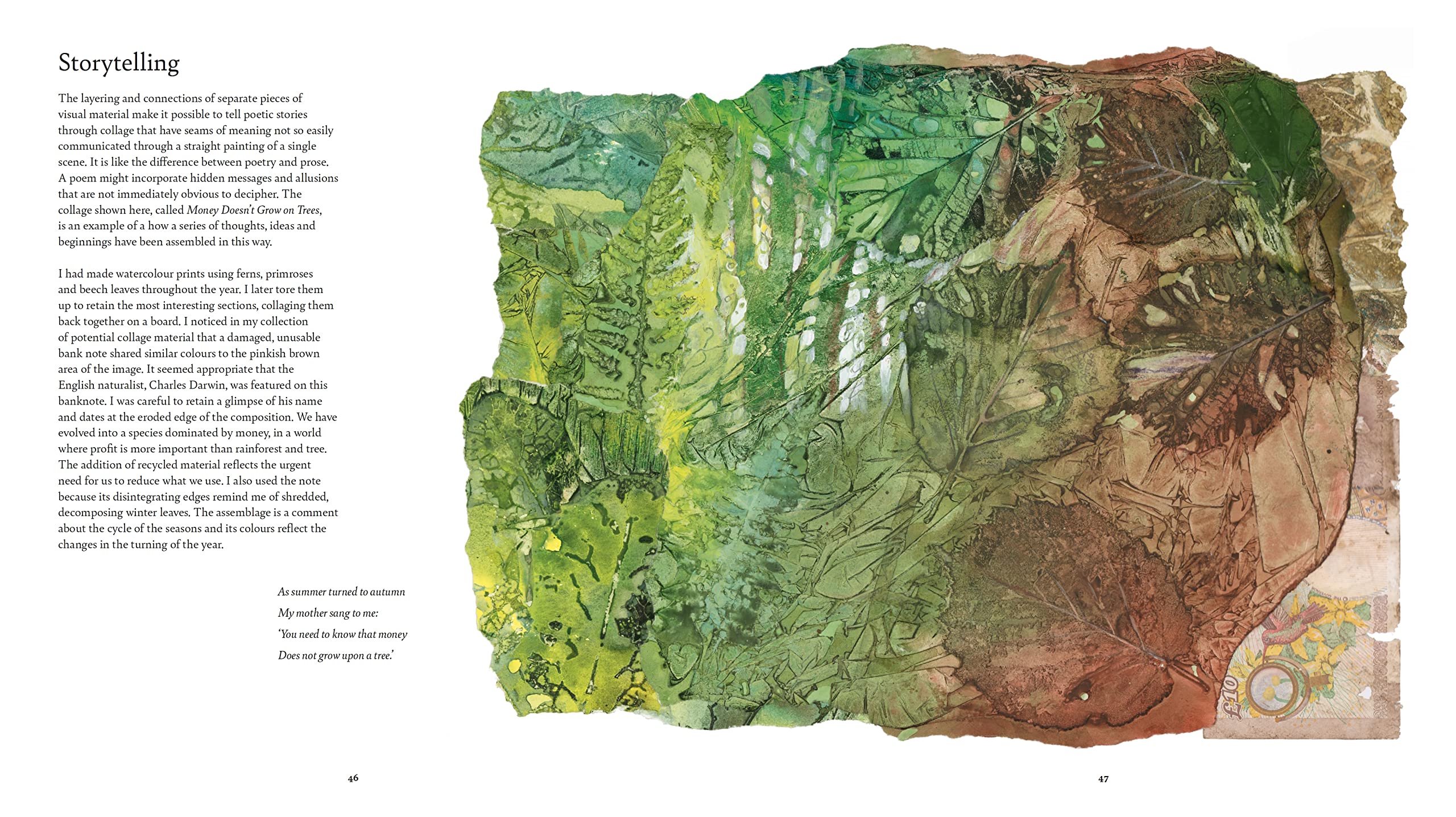 Poetic Woods: Experimental Watercolour and Collage