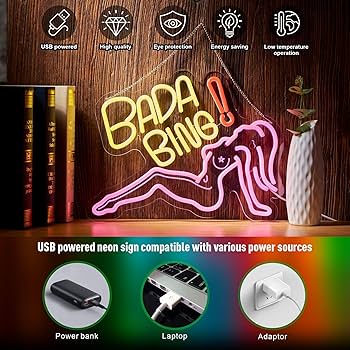Bada Bing Neon Girl Sign for Wall Decor Lady Led Light for Bedroom Bada Bing Neon Girl Sign for Wall Decor Lady Led Light for Bedroom