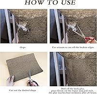 Vista 5 de Parches de reparación de lino grueso, parches de tela de lino autoadhesivos, 8 x 11 pulgadas, 2 unidades, multicolor, se pueden utilizar