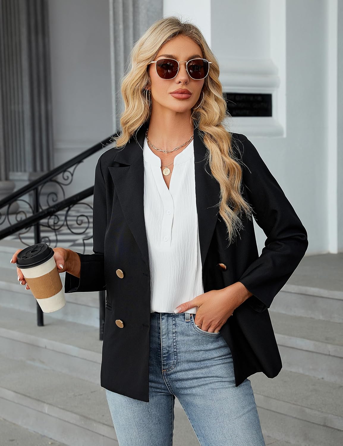 Blooming Jelly Womens Tank Tops Dressy Work Sleeveless Shirt Pleated V Neck Summer Blouse Business Casual Outfits - Image 4